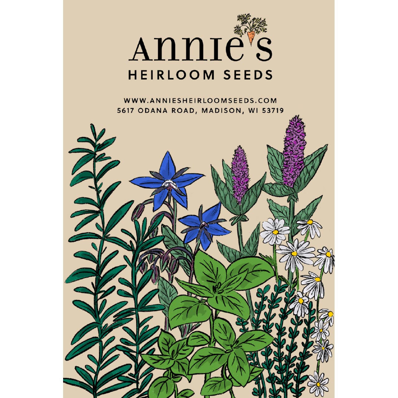 Annie’s Basil Blend (Ocimum basilicum) Annies Heirloom Seeds