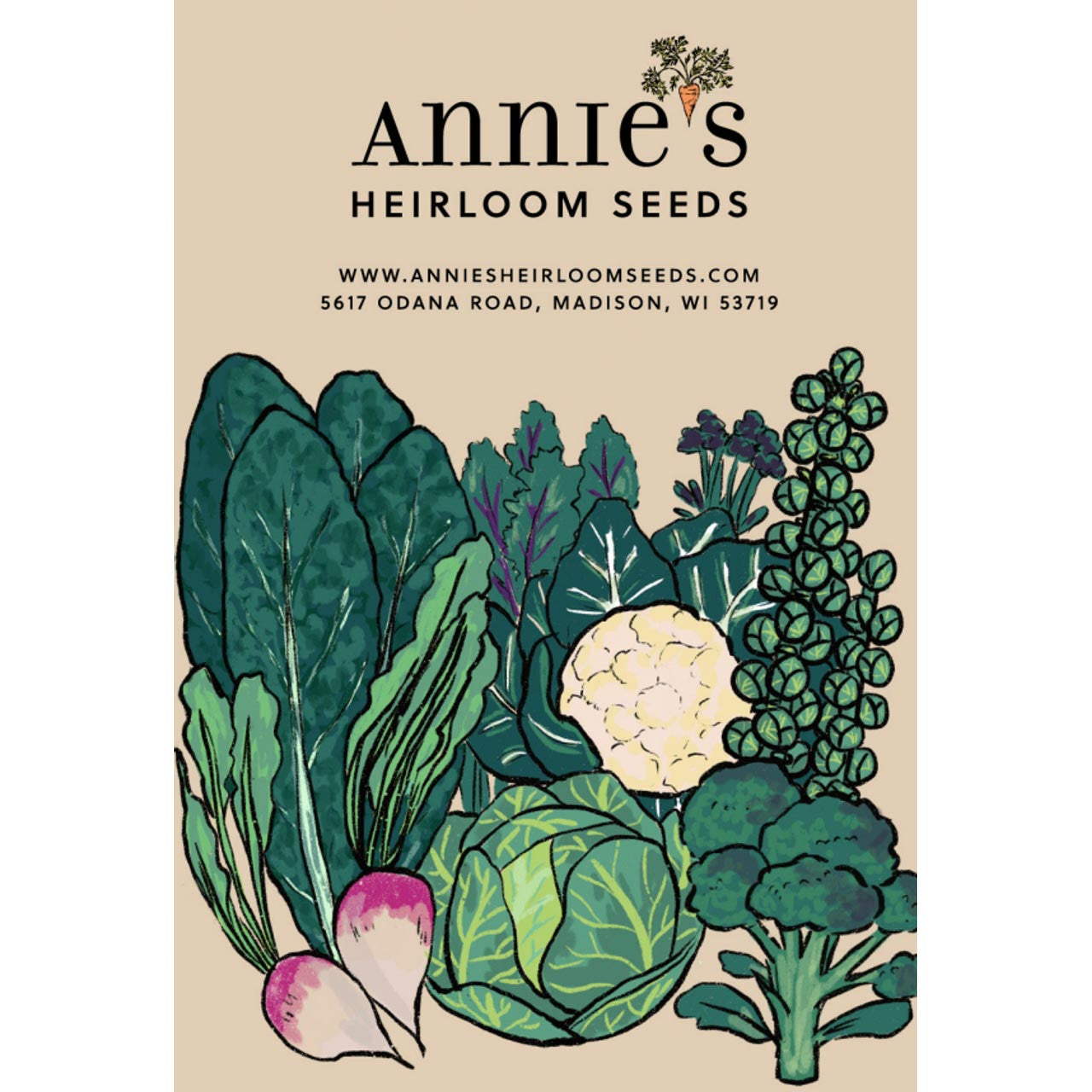 Annie’s Kale Mix (Brassica oleracea) Annies Heirloom Seeds