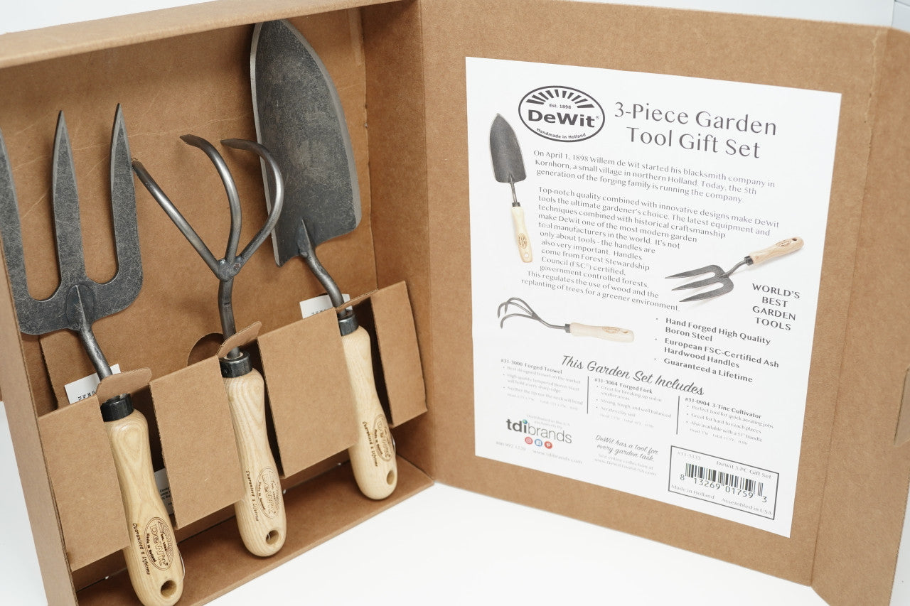 dewit garden tool set DeWit 3-Piece Garden Tool Gift Set – Annies Heirloom Seeds
